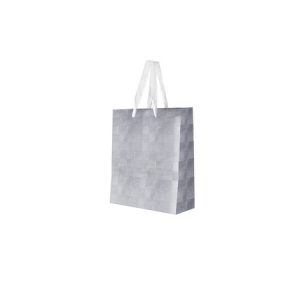 Silver Gift Bag - 14cm (FREE 1 Colour Print)